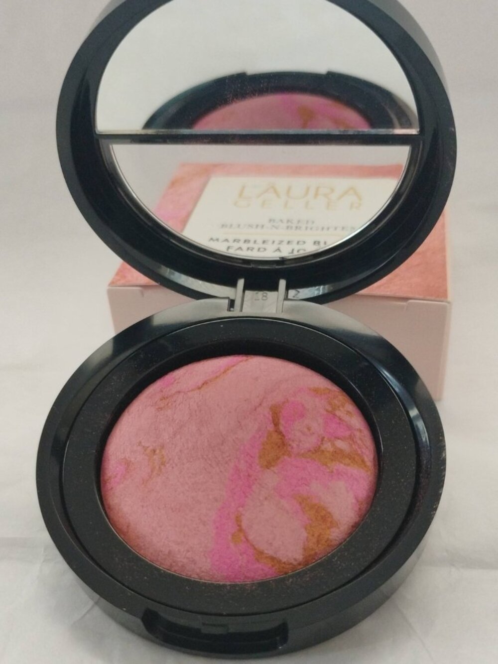 Laura Geller Baked Blush-N-Brighten 'Pink Buttercream' Full Size-NWT - Picture 2 of 5